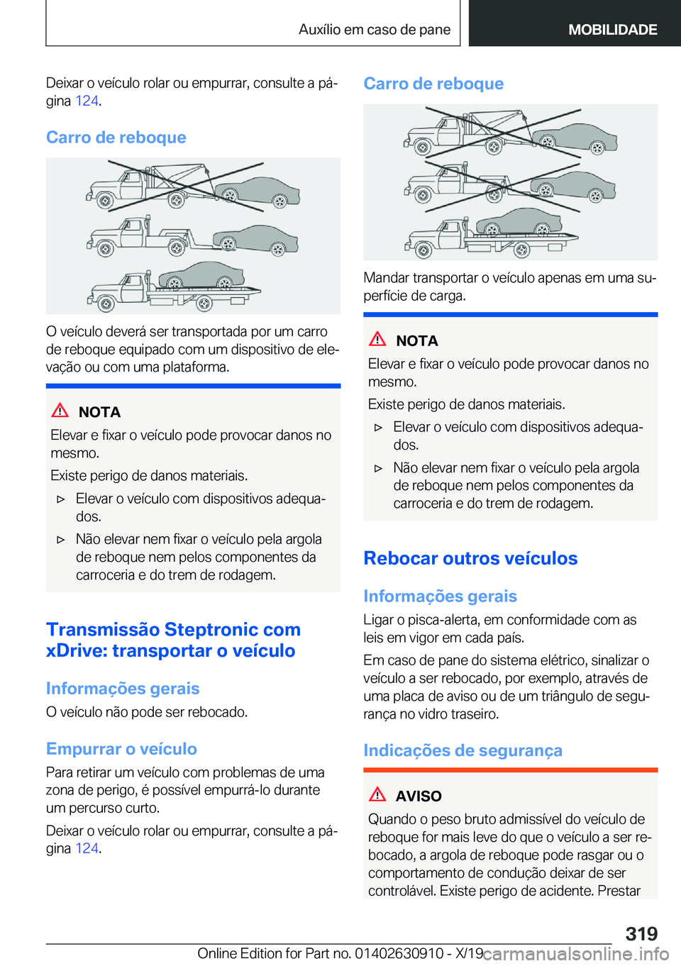 BMW X2 2020  Manual do condutor (in Portuguese) �D�e�i�x�a�r��o��v�e�