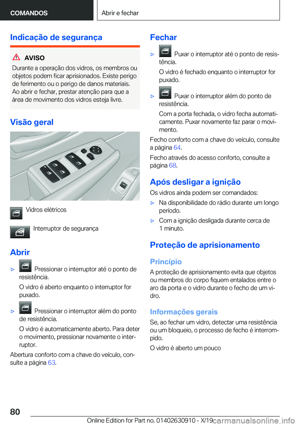BMW X2 2020  Manual do condutor (in Portuguese) �I�n�d�i�c�a�