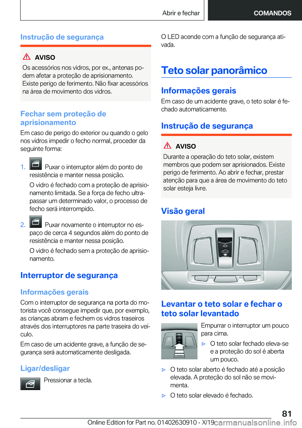 BMW X2 2020  Manual do condutor (in Portuguese) �I�n�s�t�r�u�