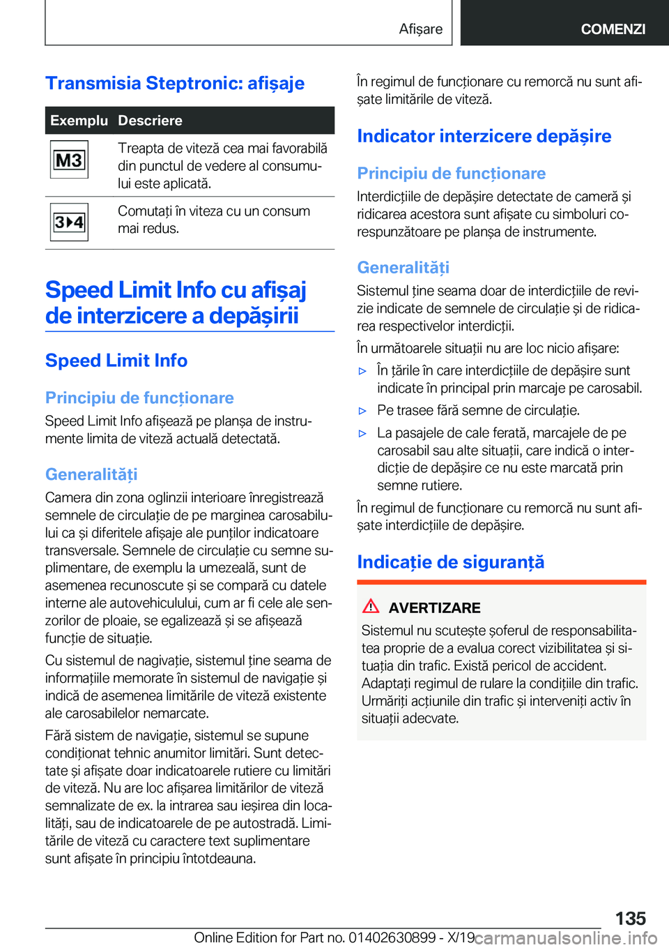 BMW X2 2020  Ghiduri De Utilizare (in Romanian) �T�r�a�n�s�m�i�s�i�a��S�t�e�p�t�r�o�n�i�c�:��a�f�i&�a�j�e�E�x�e�m�p�l�u�D�e�s�c�r�i�e�r�e�T�r�e�a�p�t�a��d�e��v�i�t�e�z�