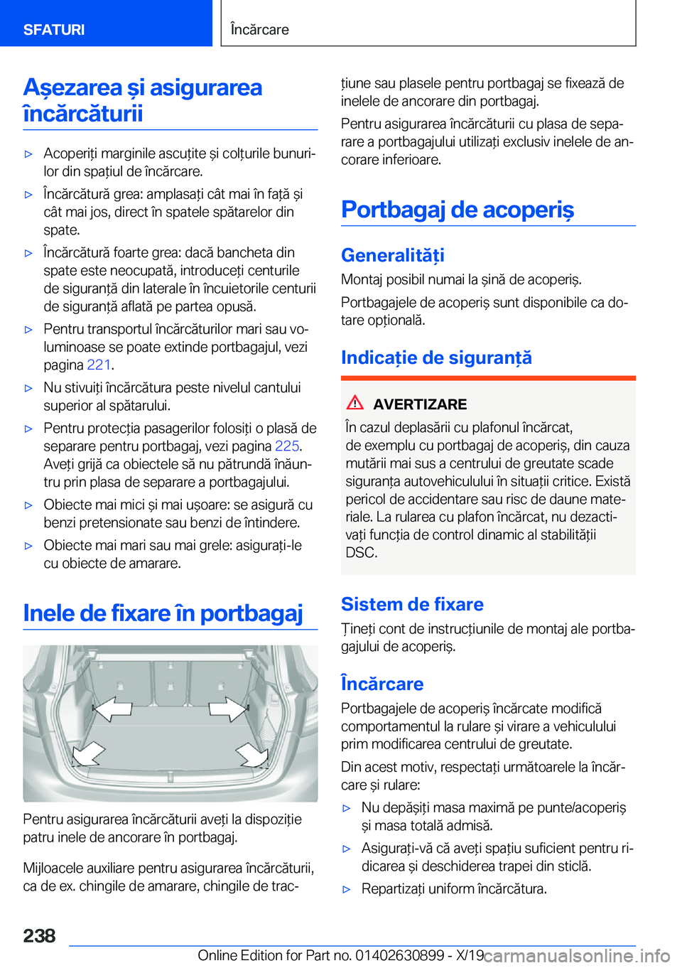 BMW X2 2020  Ghiduri De Utilizare (in Romanian) �A&�e�z�a�r�e�a�&�i��a�s�i�g�u�r�a�r�e�a�