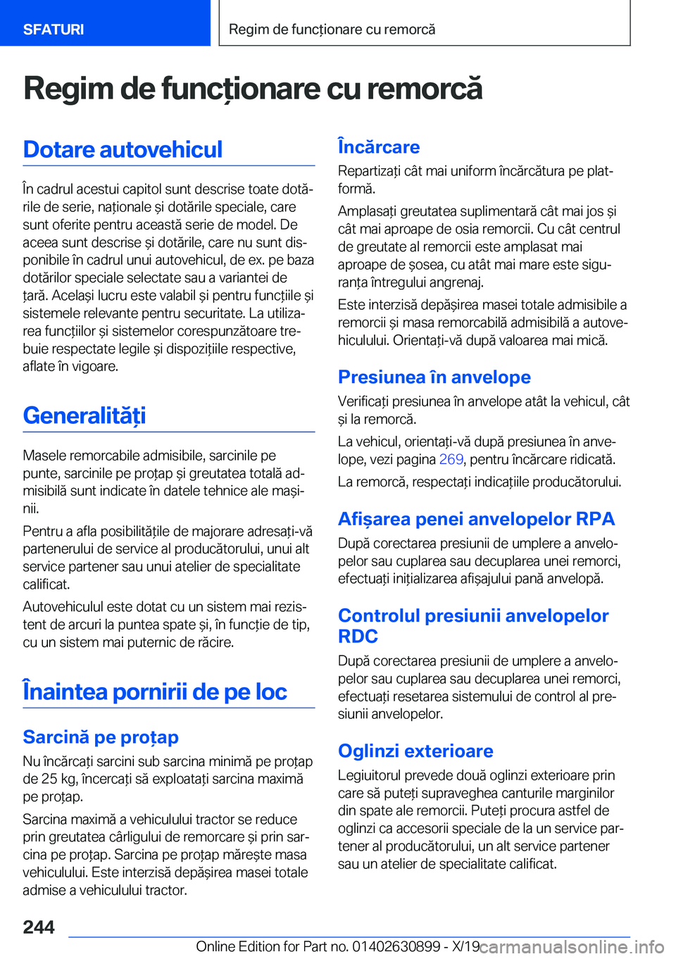 BMW X2 2020  Ghiduri De Utilizare (in Romanian) �R�e�g�i�m��d�e��f�u�n�c�i�o�n�a�r�e��c�u��r�e�m�o�r�c�