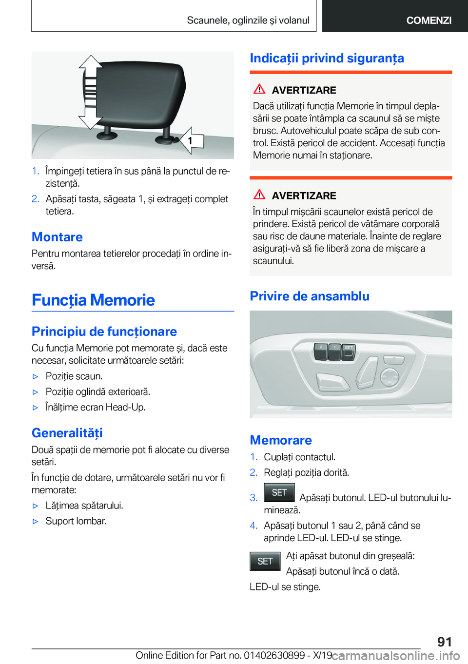 BMW X2 2020  Ghiduri De Utilizare (in Romanian) �1�.�