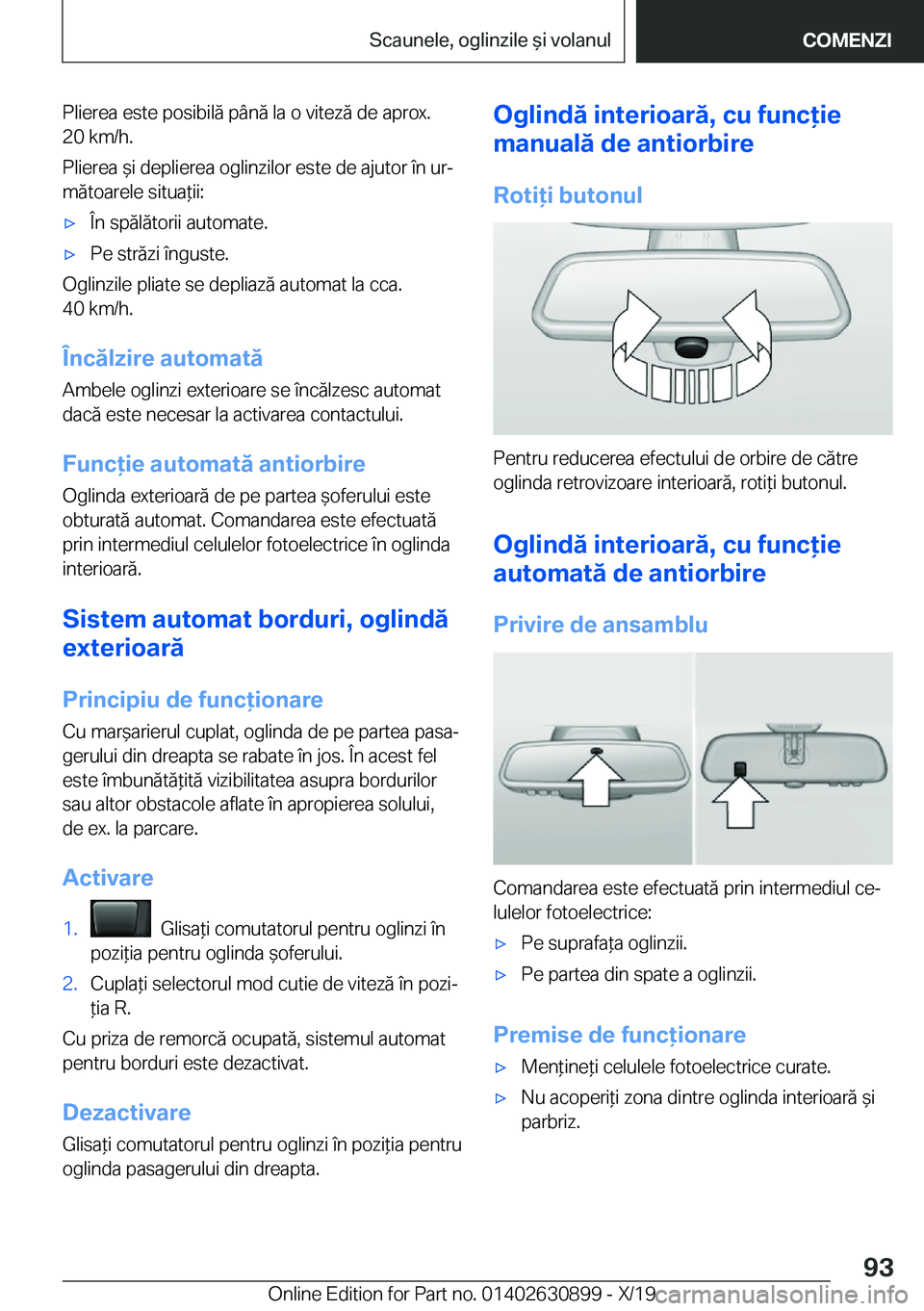 BMW X2 2020  Ghiduri De Utilizare (in Romanian) �P�l�i�e�r�e�a��e�s�t�e��p�o�s�i�b�i�l�
