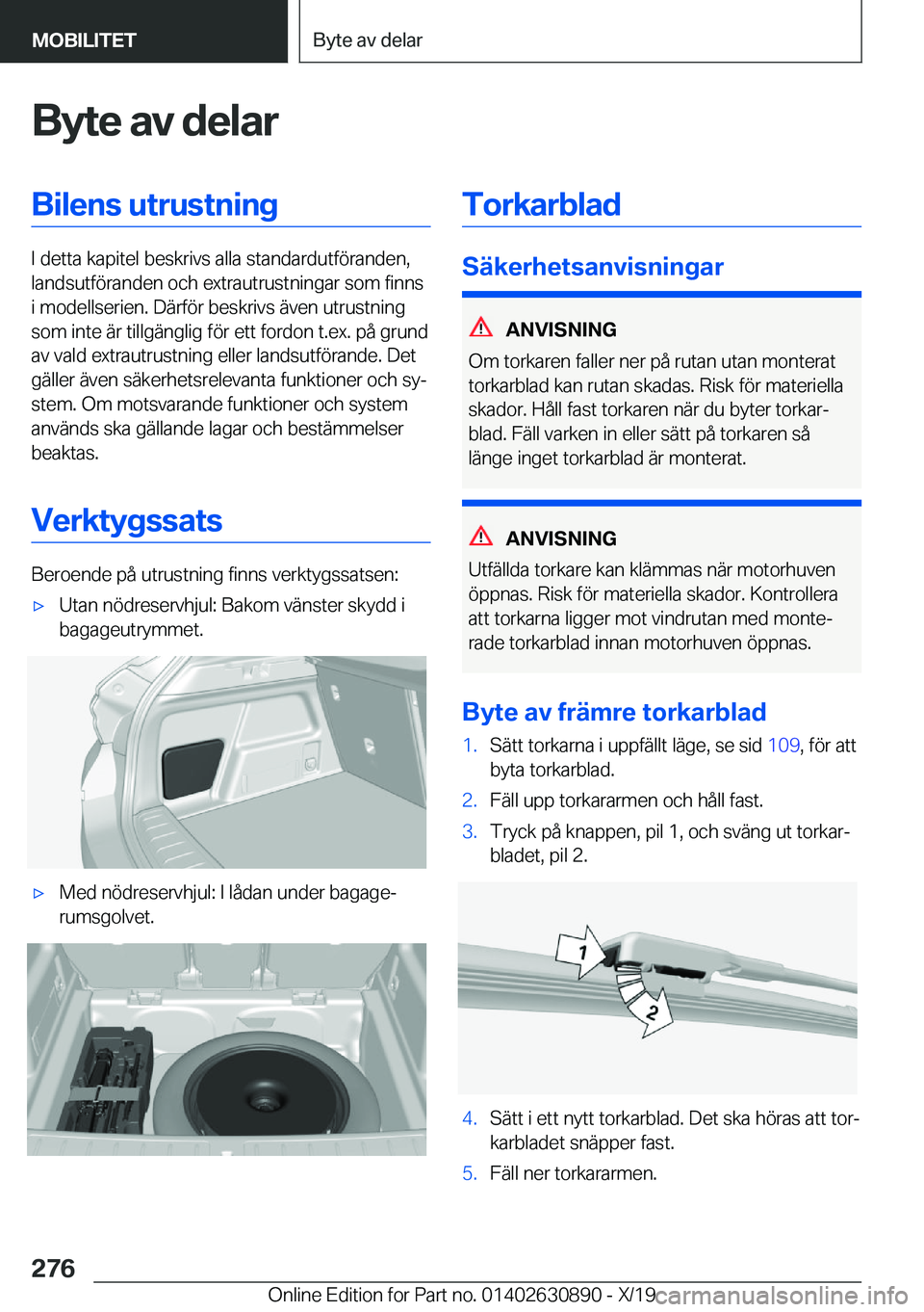 BMW X2 2020  InstruktionsbÖcker (in Swedish) �B�y�t�e��a�v��d�e�l�a�r�B�i�l�e�n�s��u�t�r�u�s�t�n�i�n�g
�I��d�e�t�t�a��k�a�p�i�t�e�l��b�e�s�k�r�i�v�s��a�l�l�a��s�t�a�n�d�a�r�d�u�t�f�