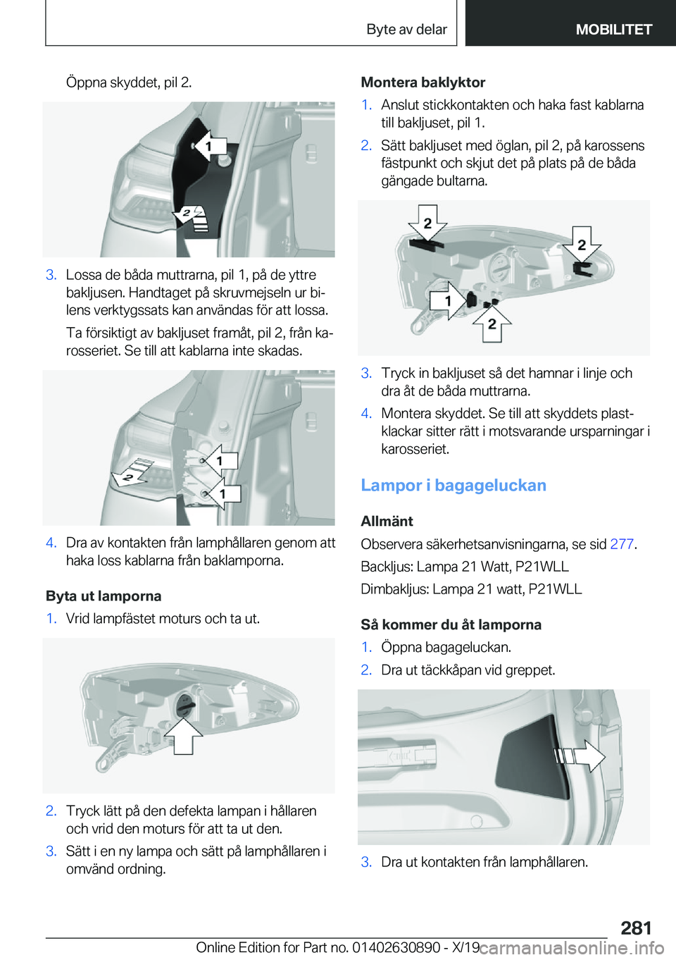 BMW X2 2020  InstruktionsbÖcker (in Swedish) �