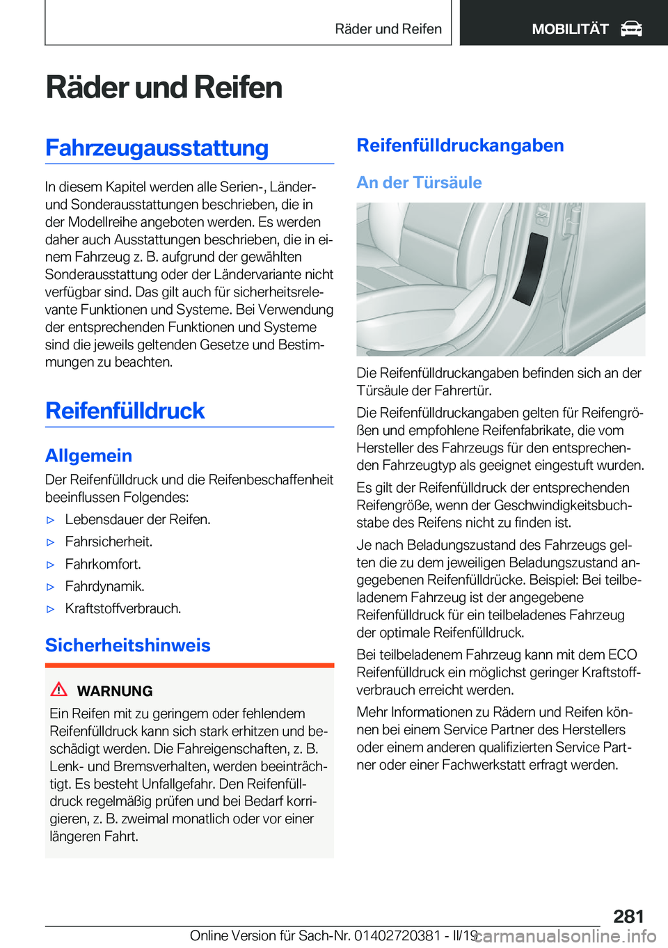 BMW X2 2019  Betriebsanleitungen (in German) �R�