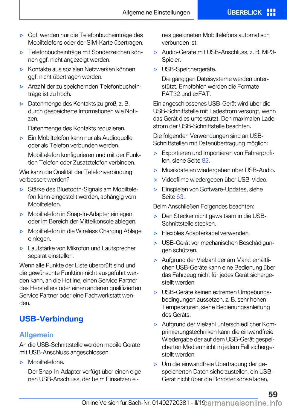 BMW X2 2019  Betriebsanleitungen (in German) x�G�g�f�.��w�e�r�d�e�n��n�u�r��d�i�e��T�e�l�e�f�o�n�b�u�c�h�e�i�n�t�r�