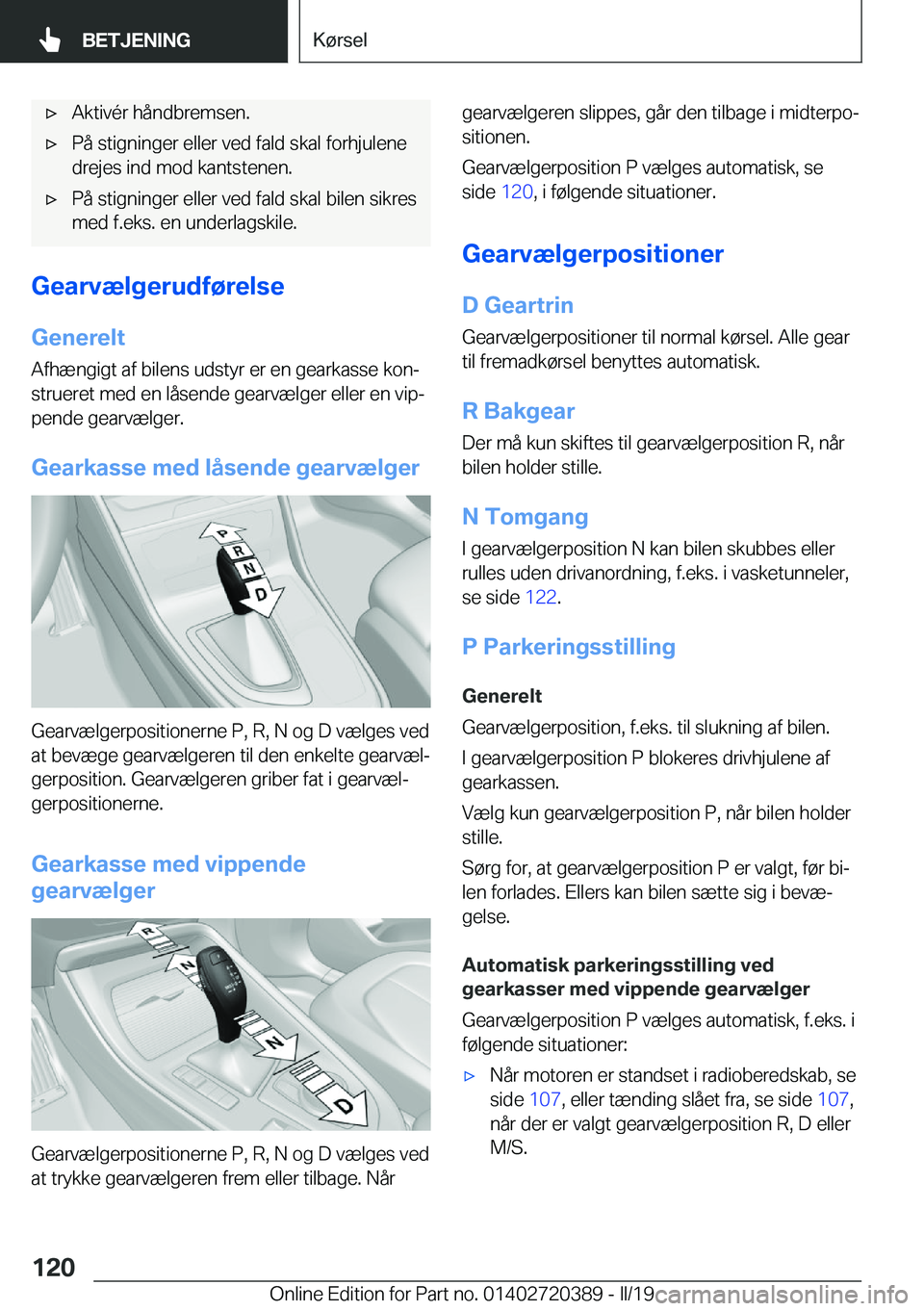 BMW X2 2019  InstruktionsbØger (in Danish) 'x�A�k�t�i�v�
