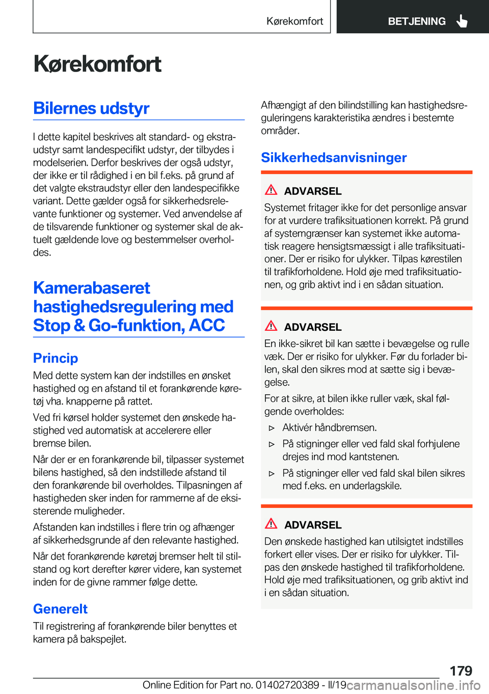 BMW X2 2019  InstruktionsbØger (in Danish) �K�
