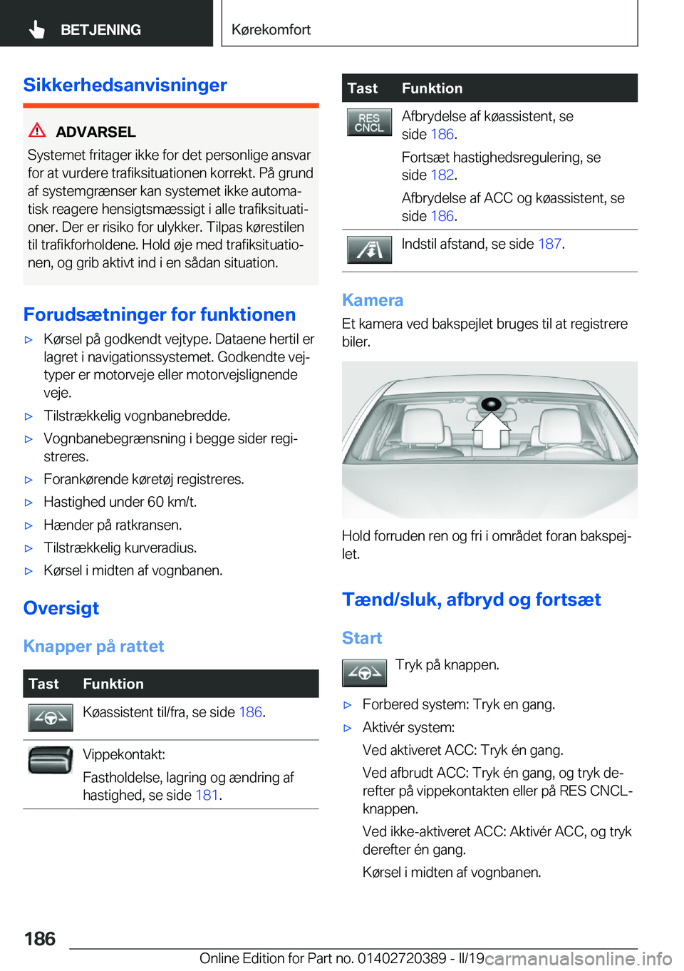 BMW X2 2019  InstruktionsbØger (in Danish) �S�i�k�k�e�r�h�e�d�s�a�n�v�i�s�n�i�n�g�e�r
�A�D�V�A�R�S�E�L
�S�y�s�t�e�m�e�t��f�r�i�t�a�g�e�r��i�k�k�e��f�o�r��d�e�t��p�e�r�s�o�n�l�i�g�e��a�n�s�v�a�r �f�o�r��a�t��v�u�r�d�e�r�e��t�r�a�f�i�k�