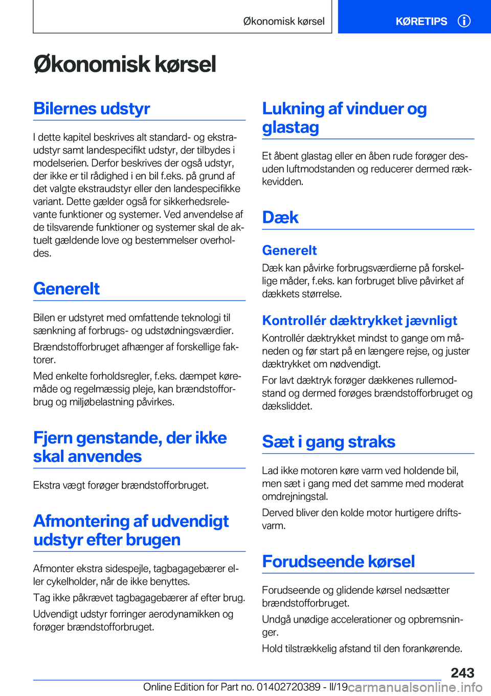 BMW X2 2019  InstruktionsbØger (in Danish) �