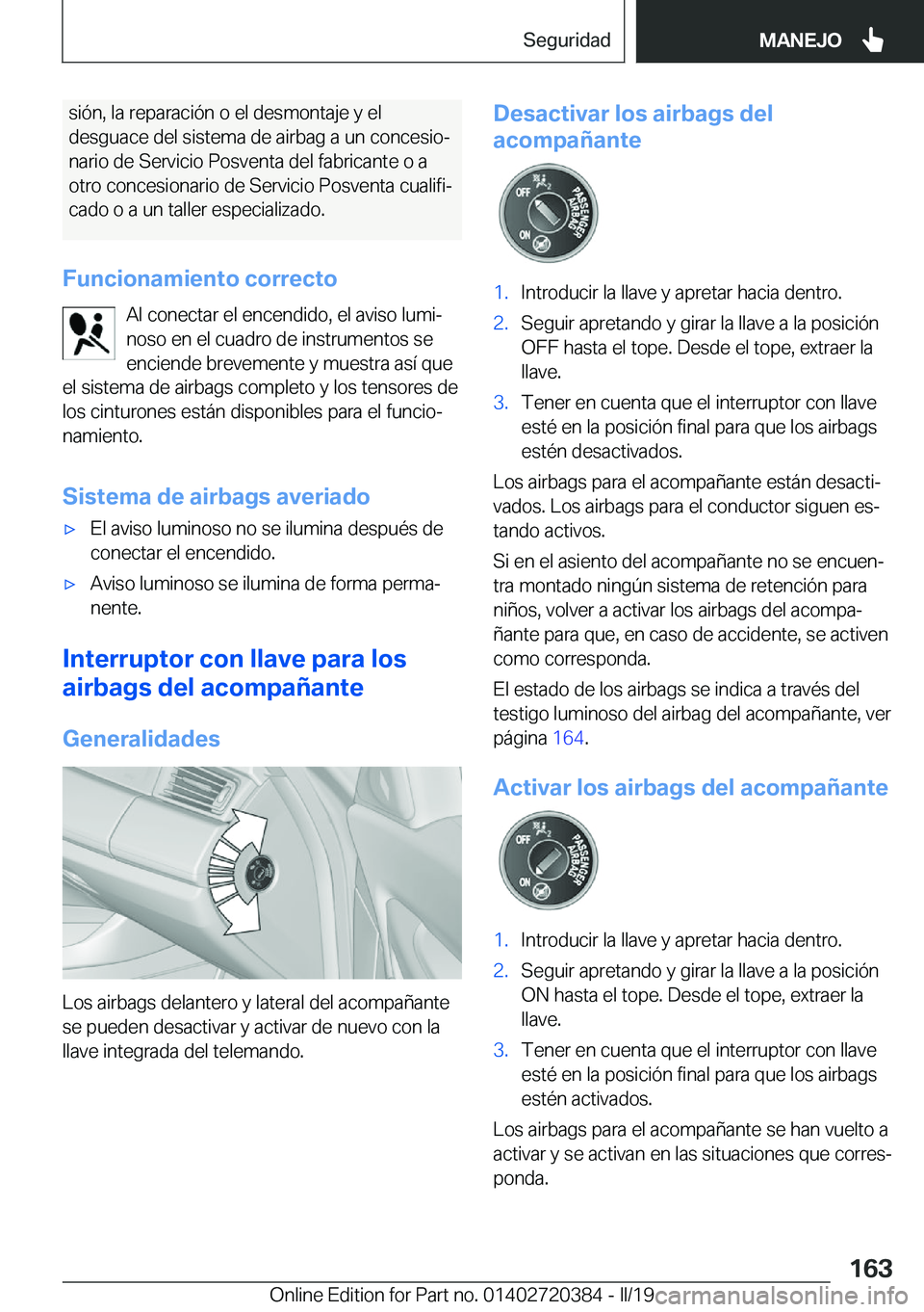 BMW X2 2019  Manuales de Empleo (in Spanish) �s�i�
