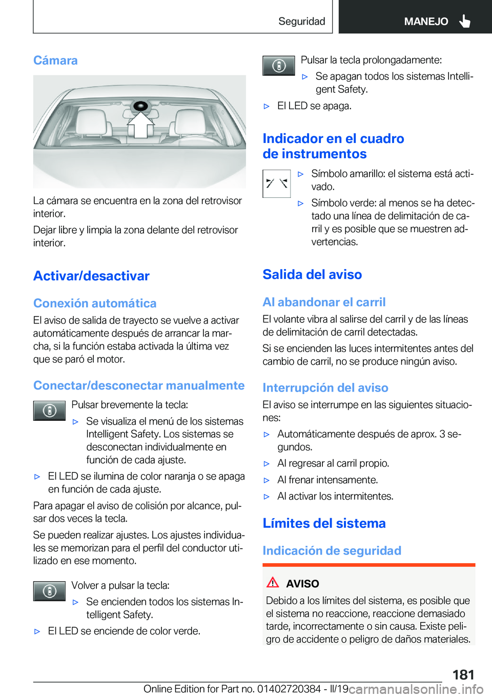 BMW X2 2019  Manuales de Empleo (in Spanish) �C�