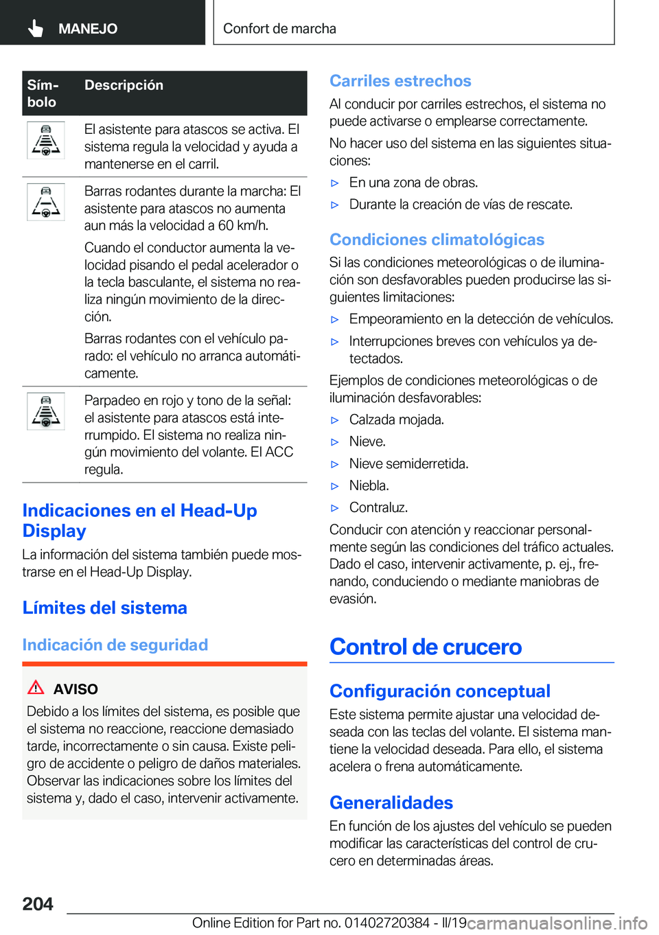 BMW X2 2019  Manuales de Empleo (in Spanish) �S�