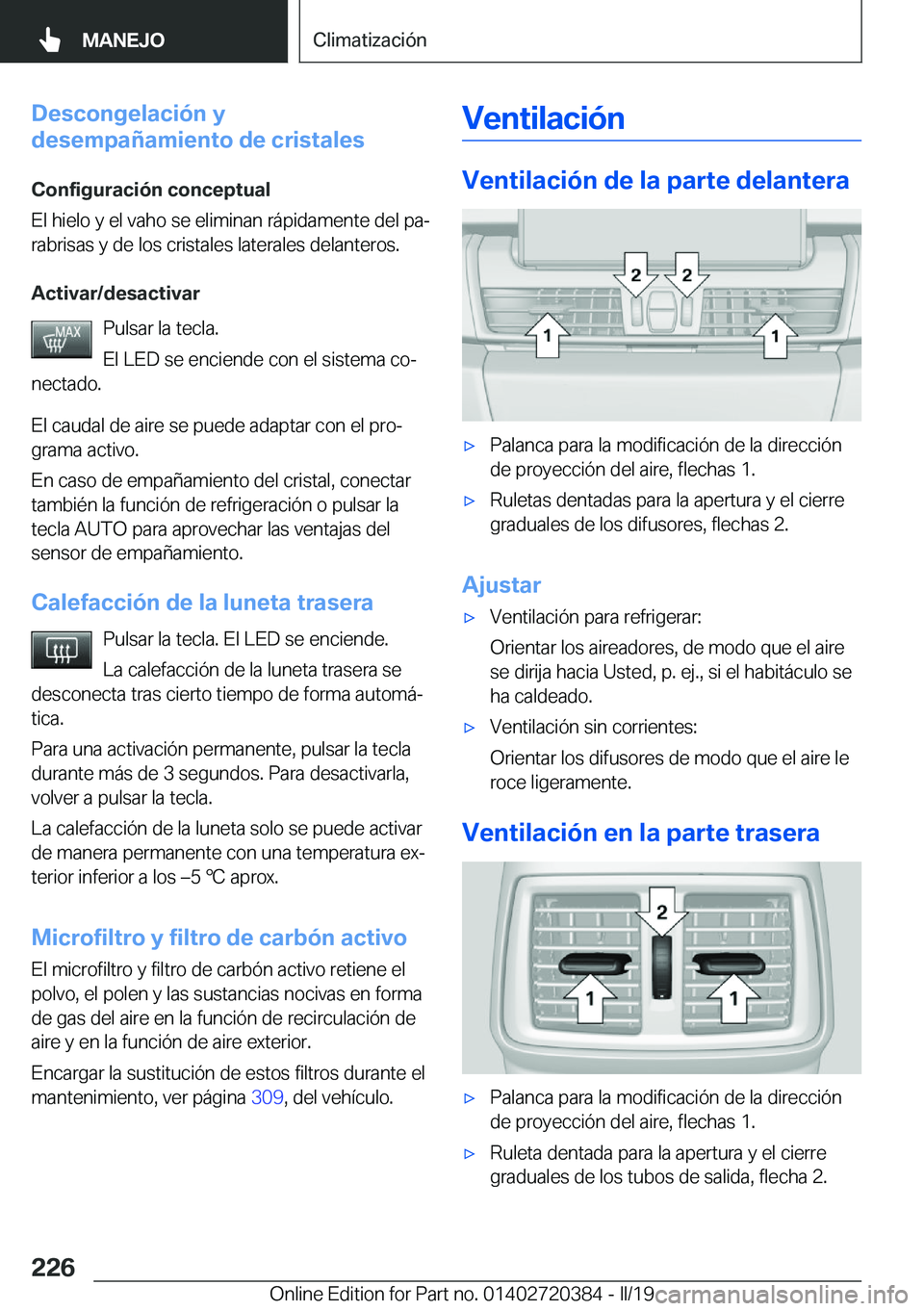 BMW X2 2019  Manuales de Empleo (in Spanish) �D�e�s�c�o�n�g�e�l�a�c�i�