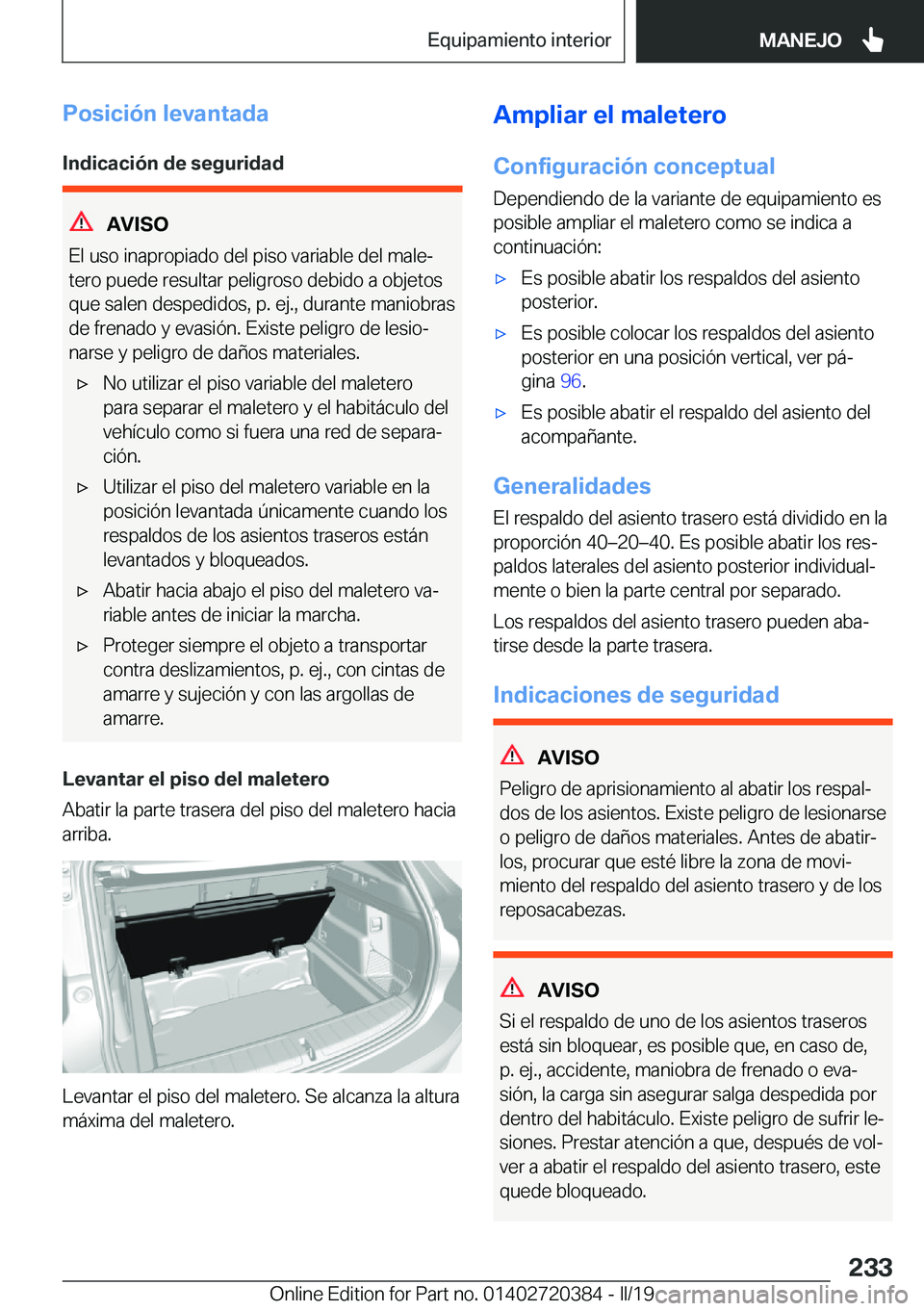 BMW X2 2019  Manuales de Empleo (in Spanish) �P�o�s�i�c�i�