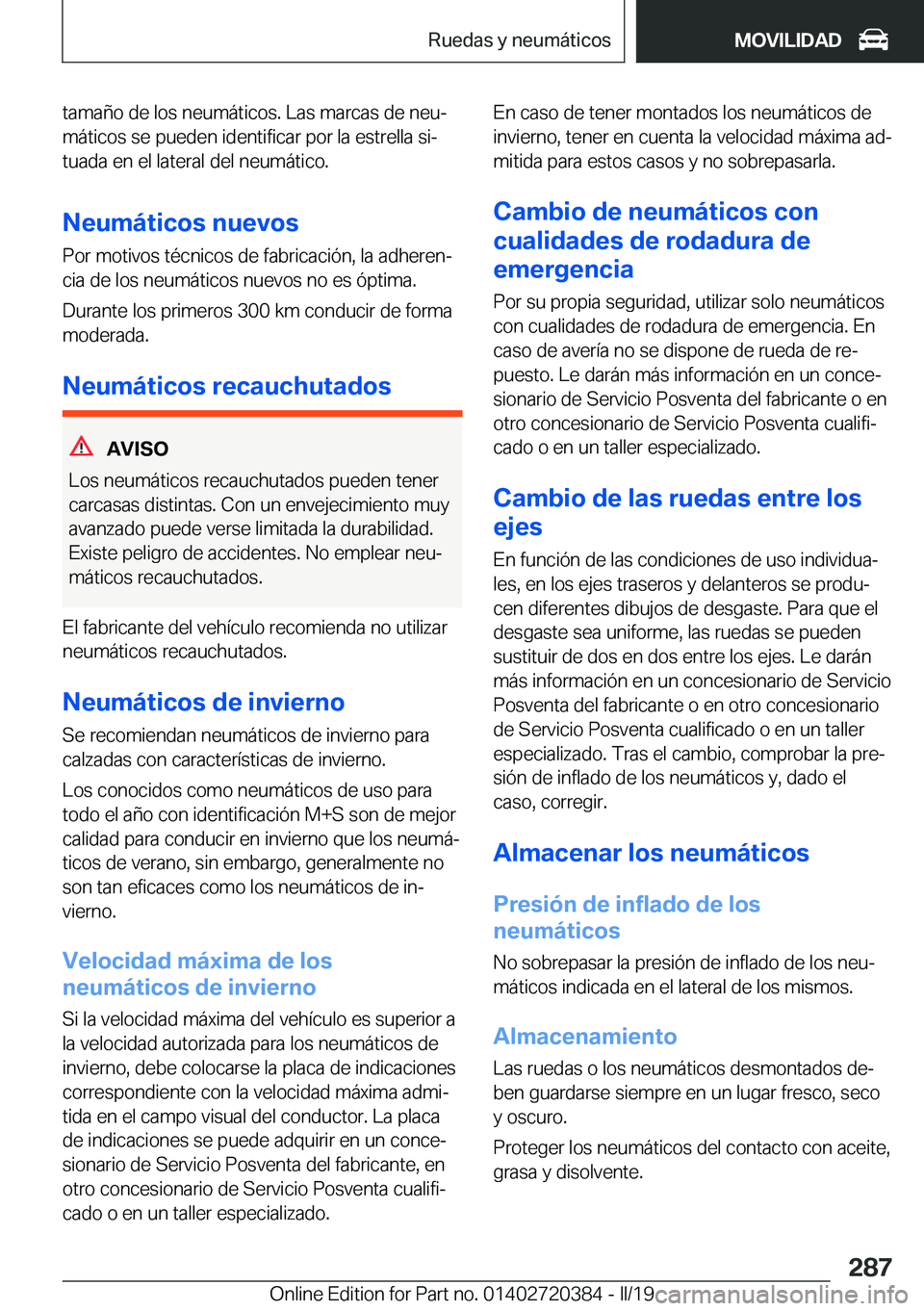 BMW X2 2019  Manuales de Empleo (in Spanish) �t�a�m�a�