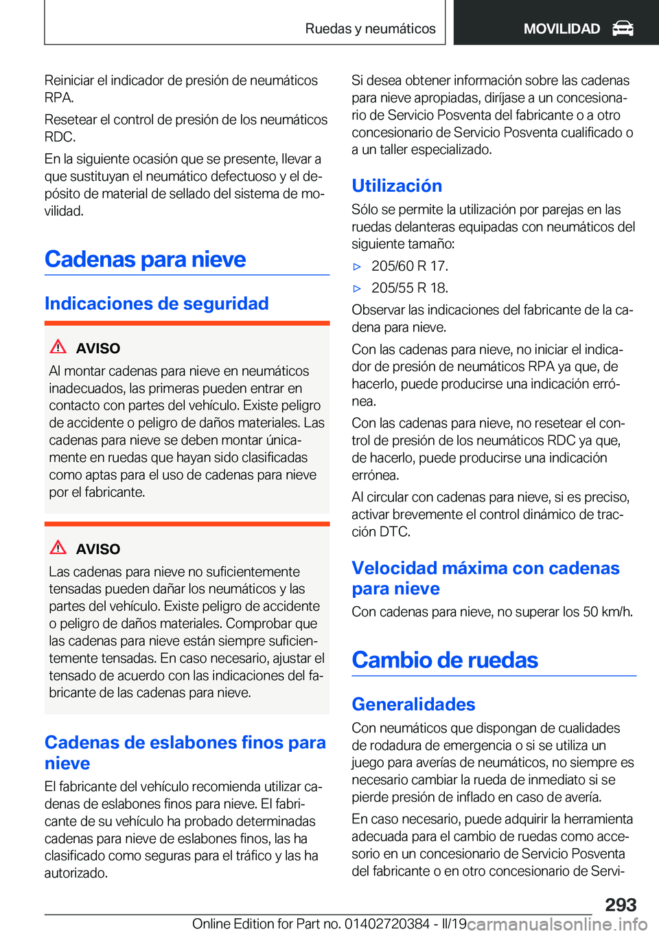 BMW X2 2019  Manuales de Empleo (in Spanish) �R�e�i�n�i�c�i�a�r��e�l��i�n�d�i�c�a�d�o�r��d�e��p�r�e�s�i�