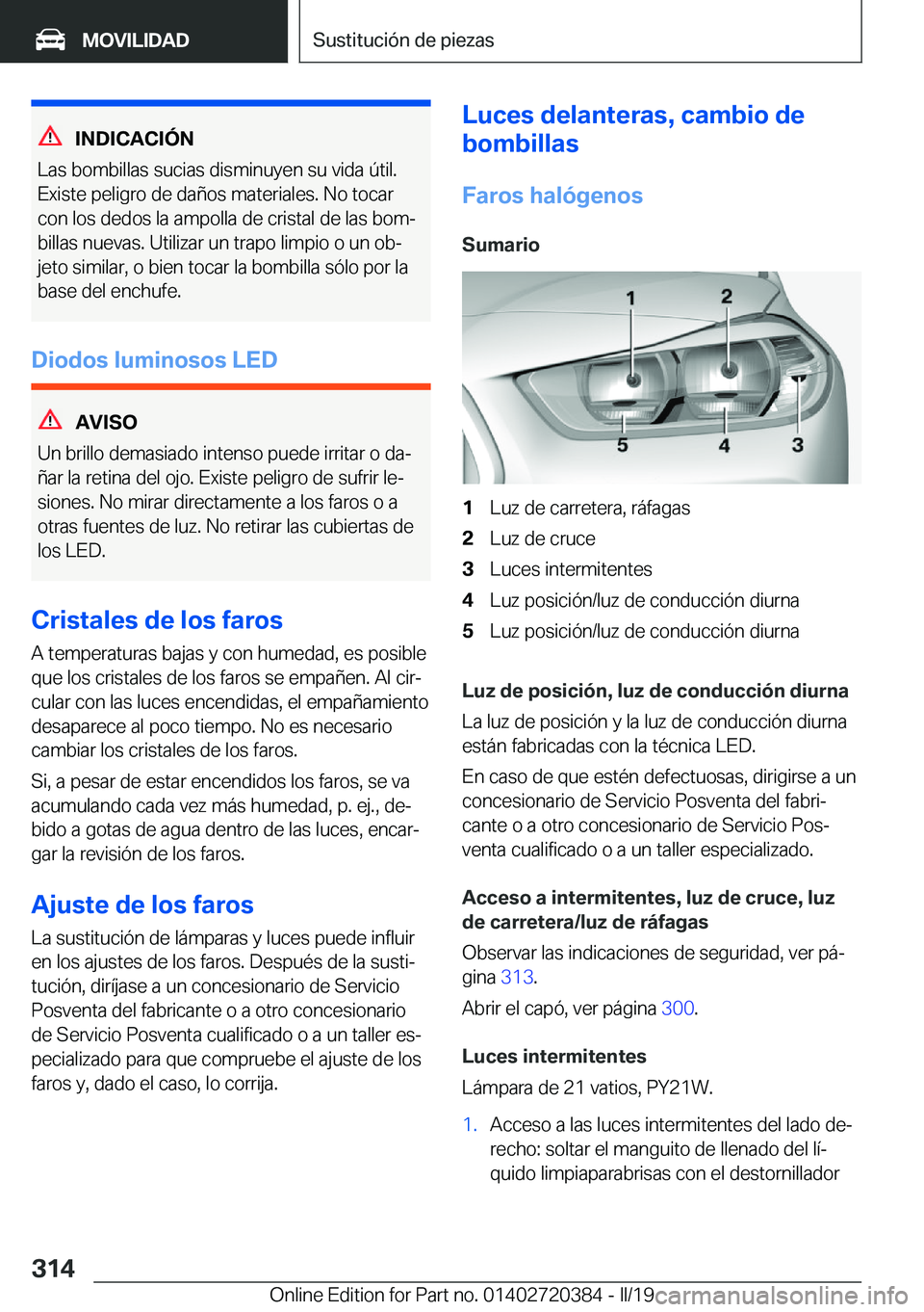 BMW X2 2019  Manuales de Empleo (in Spanish) �I�N�D�I�C�A�C�I�