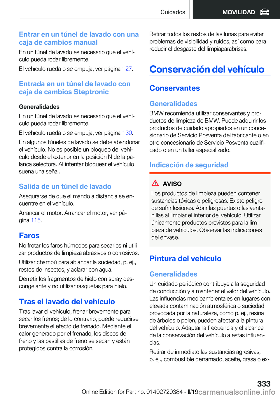 BMW X2 2019  Manuales de Empleo (in Spanish) �E�n�t�r�a�r��e�n��u�n��t�