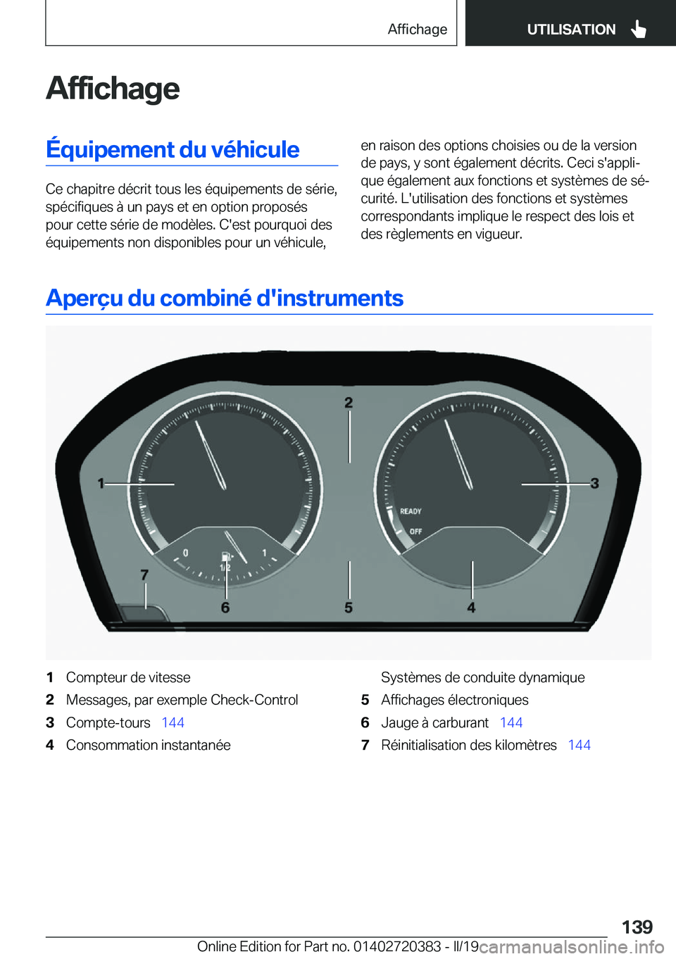 BMW X2 2019  Notices Demploi (in French) �A�f�f�i�c�h�a�g�e�