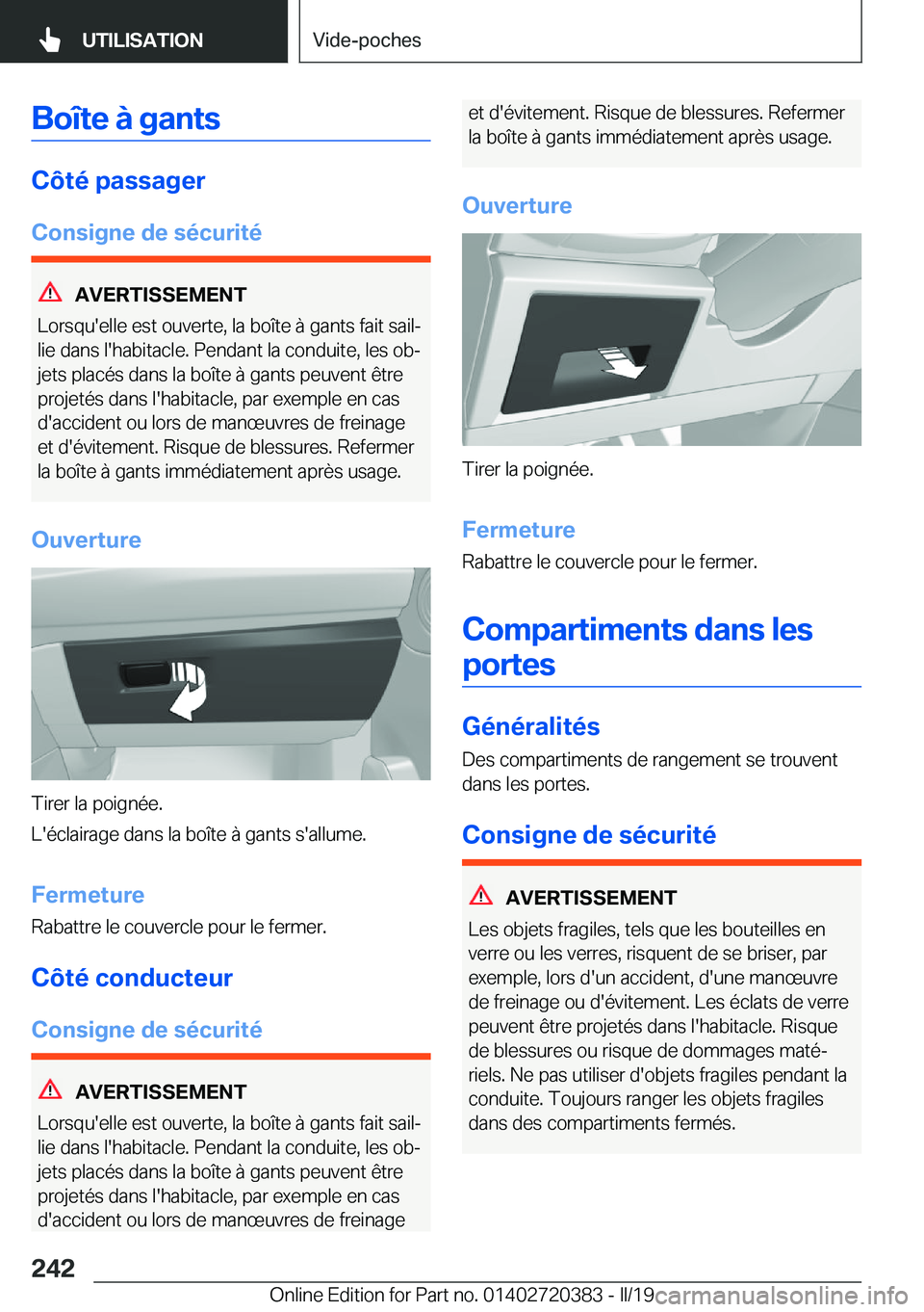 BMW X2 2019  Notices Demploi (in French) �B�o�