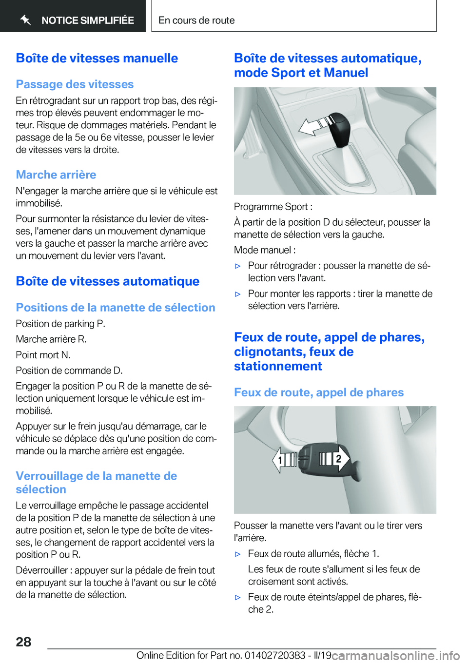 BMW X2 2019  Notices Demploi (in French) �B�o�