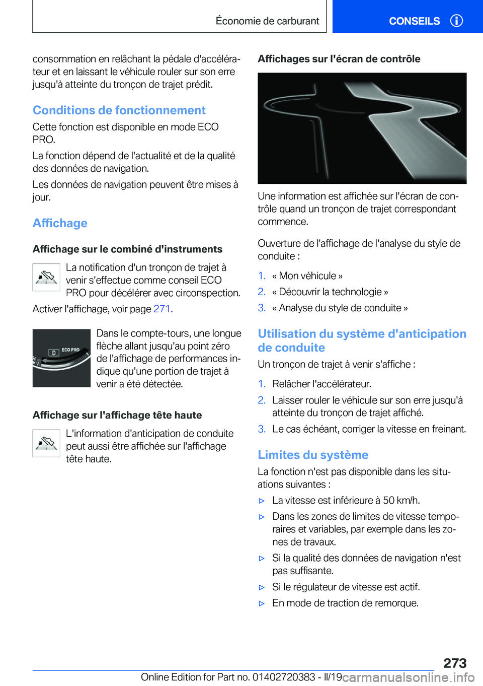 BMW X2 2019  Notices Demploi (in French) �c�o�n�s�o�m�m�a�t�i�o�n��e�n��r�e�l�