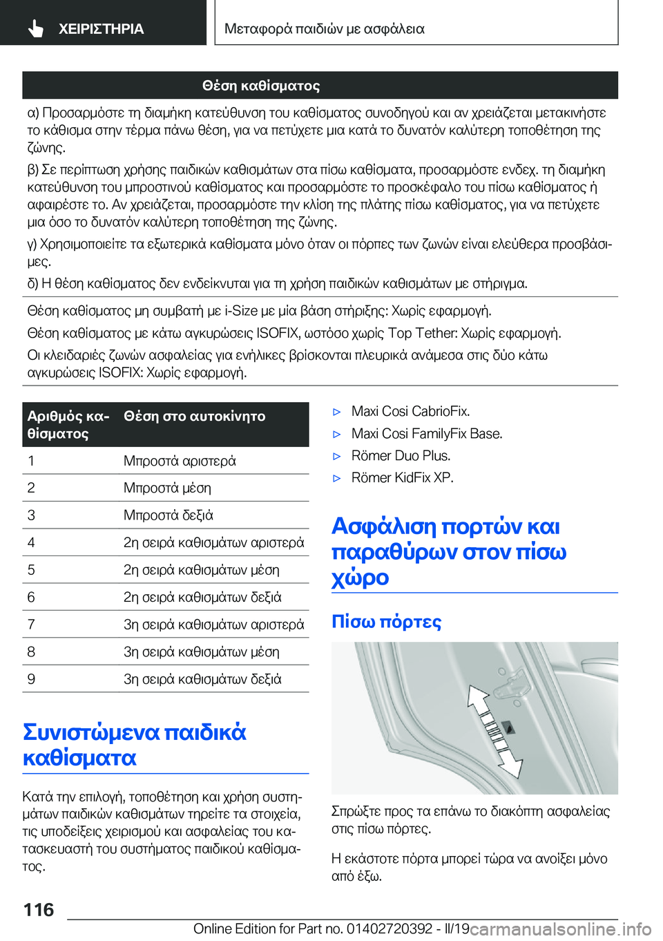 BMW X2 2019  ΟΔΗΓΌΣ ΧΡΉΣΗΣ (in Greek) <ofy�]szRf_sgbes�)�cdbfsd_ofgw�gy�v\s_p]y�]sgwpzh`fy�gbh�]szRf_sgbe�fh`bvyubp�]s\�s`�jdw\nxwgs\�_wgs]