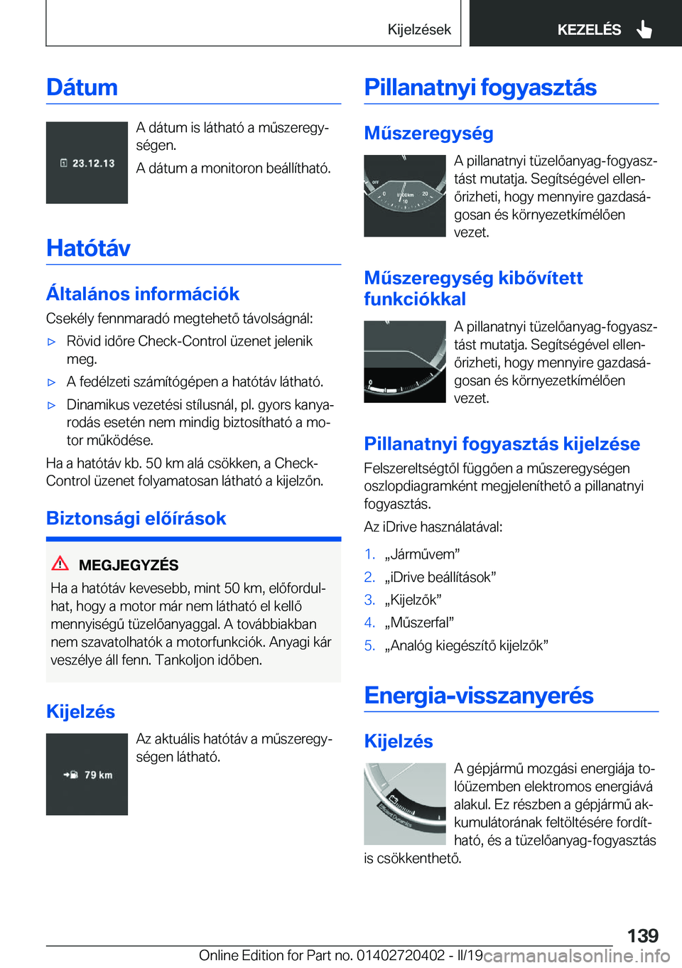 BMW X2 2019  Kezelési útmutató (in Hungarian) �D�