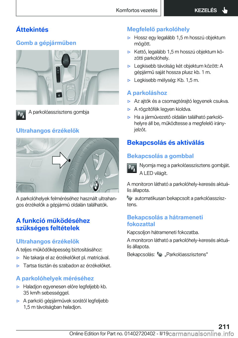 BMW X2 2019  Kezelési útmutató (in Hungarian) �