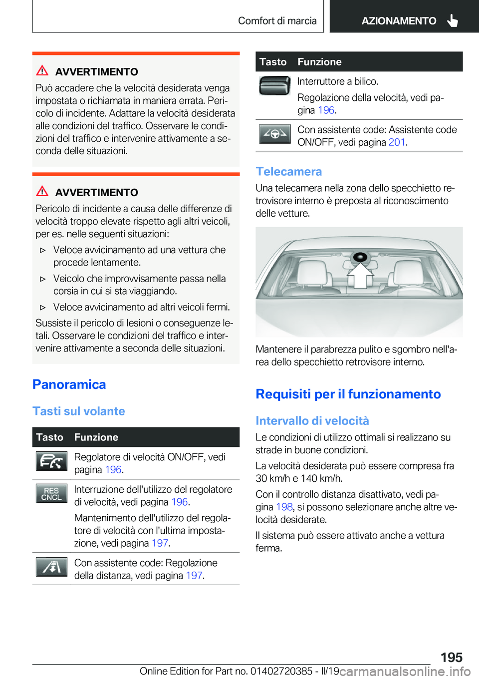 BMW X2 2019  Libretti Di Uso E manutenzione (in Italian) �A�V�V�E�R�T�I�M�E�N�T�O
�P�u�