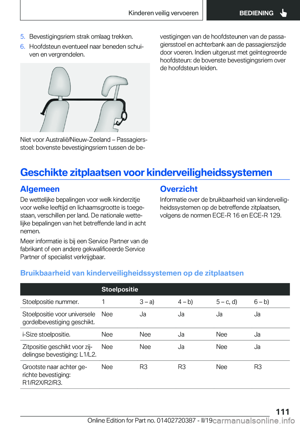 BMW X2 2019  Instructieboekjes (in Dutch) �5�.�B�e�v�e�s�t�i�g�i�n�g�s�r�i�e�m��s�t�r�a�k��o�m�l�a�a�g��t�r�e�k�k�e�n�.�6�.�H�o�o�f�d�s�t�e�u�n��e�v�e�n�t�u�e�e�l��n�a�a�r��b�e�n�e�d�e�n��s�c�h�u�ij�v�e�n��e�n��v�e�r�g�r�e�n�d�e�l�e