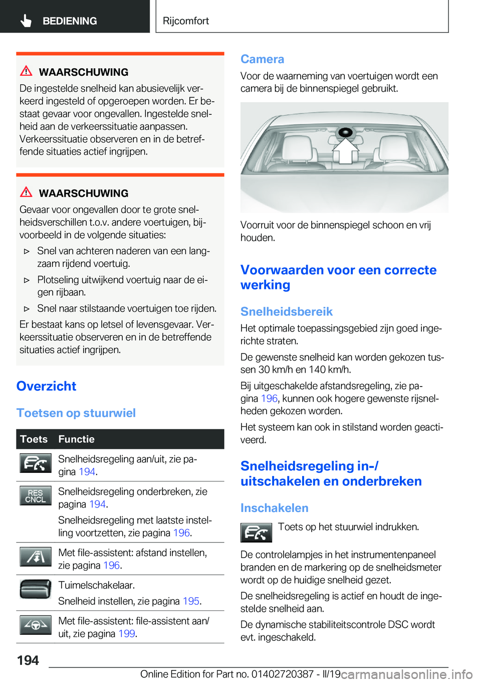 BMW X2 2019  Instructieboekjes (in Dutch) �W�A�A�R�S�C�H�U�W�I�N�G
�D�e��i�n�g�e�s�t�e�l�d�e��s�n�e�l�h�e�i�d��k�a�n��a�b�u�s�i�e�v�e�l�i�j�k��v�e�rj
�k�e�e�r�d��i�n�g�e�s�t�e�l�d��o�f��o�p�g�e�r�o�e�p�e�n��w�o�r�d�e�n�.��E�r��b�e
