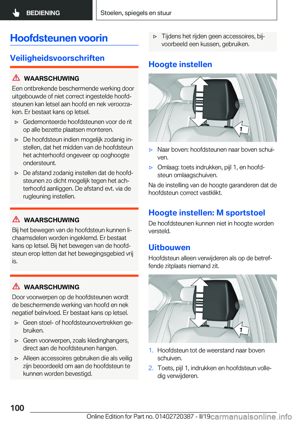 BMW X2 2019  Instructieboekjes (in Dutch) �H�o�o�f�d�s�t�e�u�n�e�n��v�o�o�r�i�n
�V�e�i�l�i�g�h�e�i�d�s�v�o�o�r�s�c�h�r�i�f�t�e�n
�W�A�A�R�S�C�H�U�W�I�N�G
�E�e�n��o�n�t�b�r�e�k�e�n�d�e��b�e�s�c�h�e�r�m�e�n�d�e��w�e�r�k�i�n�g��d�o�o�r
�u�i