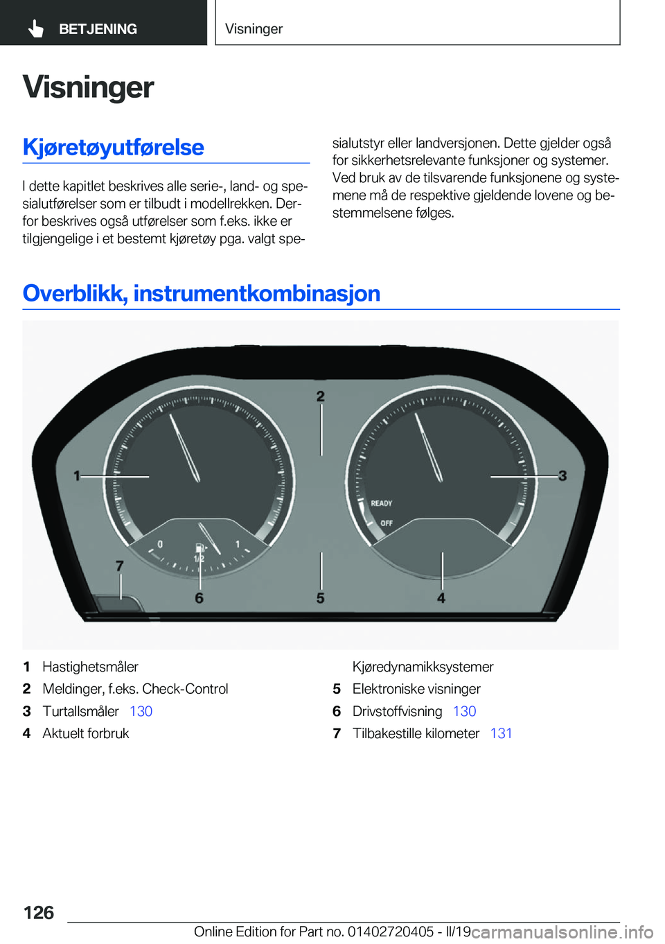 BMW X2 2019  InstruksjonsbØker (in Norwegian) �V�i�s�n�i�n�g�e�r�K�j�
