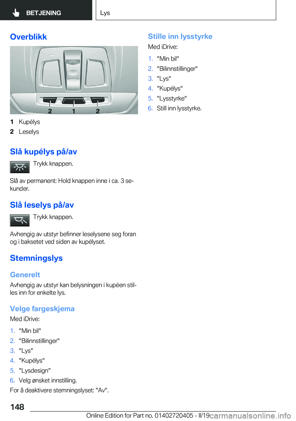 BMW X2 2019  InstruksjonsbØker (in Norwegian) �O�v�e�r�b�l�i�k�k�1�K�u�p�