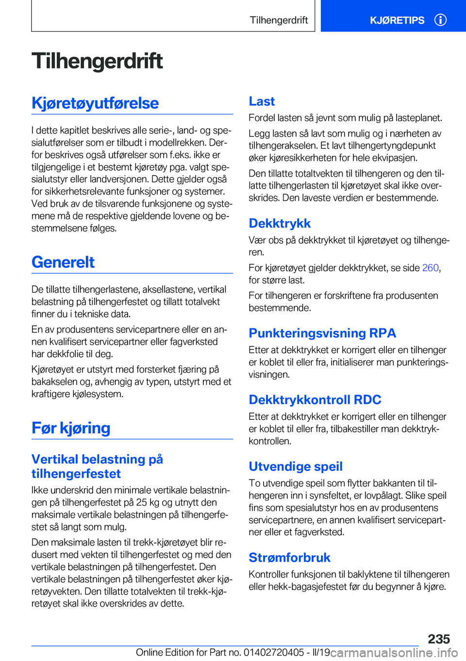 BMW X2 2019  InstruksjonsbØker (in Norwegian) �T�i�l�h�e�n�g�e�r�d�r�i�f�t�K�j�