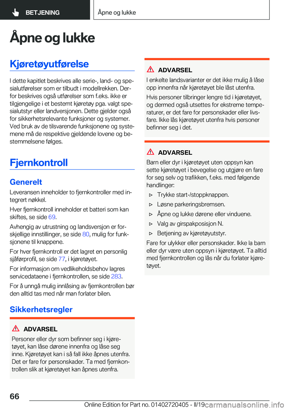 BMW X2 2019  InstruksjonsbØker (in Norwegian) �
