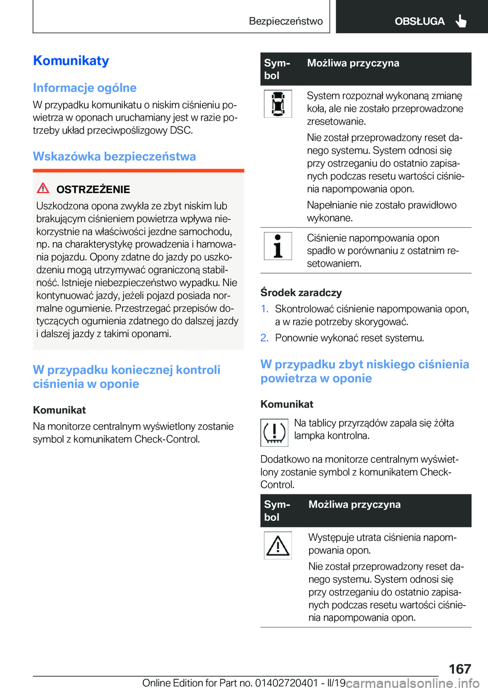 BMW X2 2019  Instrukcja obsługi (in Polish) �K�o�m�u�n�i�k�a�t�y�I�n�f�o�r�m�a�c�j�e��o�g�