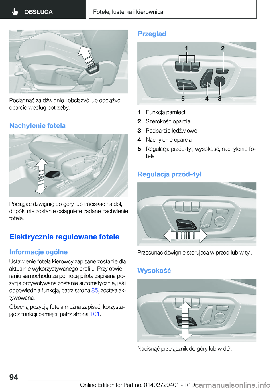 BMW X2 2019  Instrukcja obsługi (in Polish) �P�o�c�i�