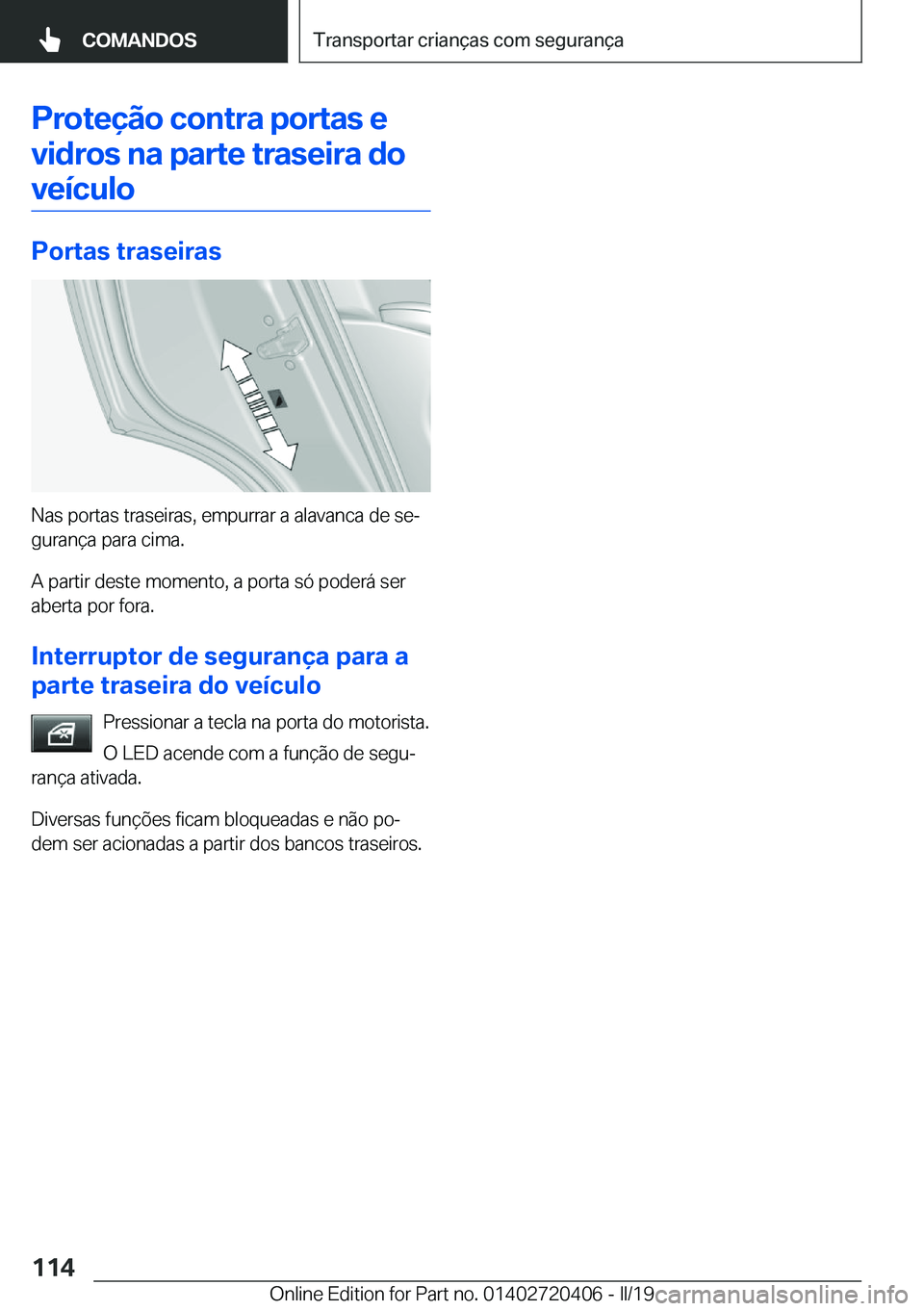 BMW X2 2019  Manual do condutor (in Portuguese) �P�r�o�t�e�