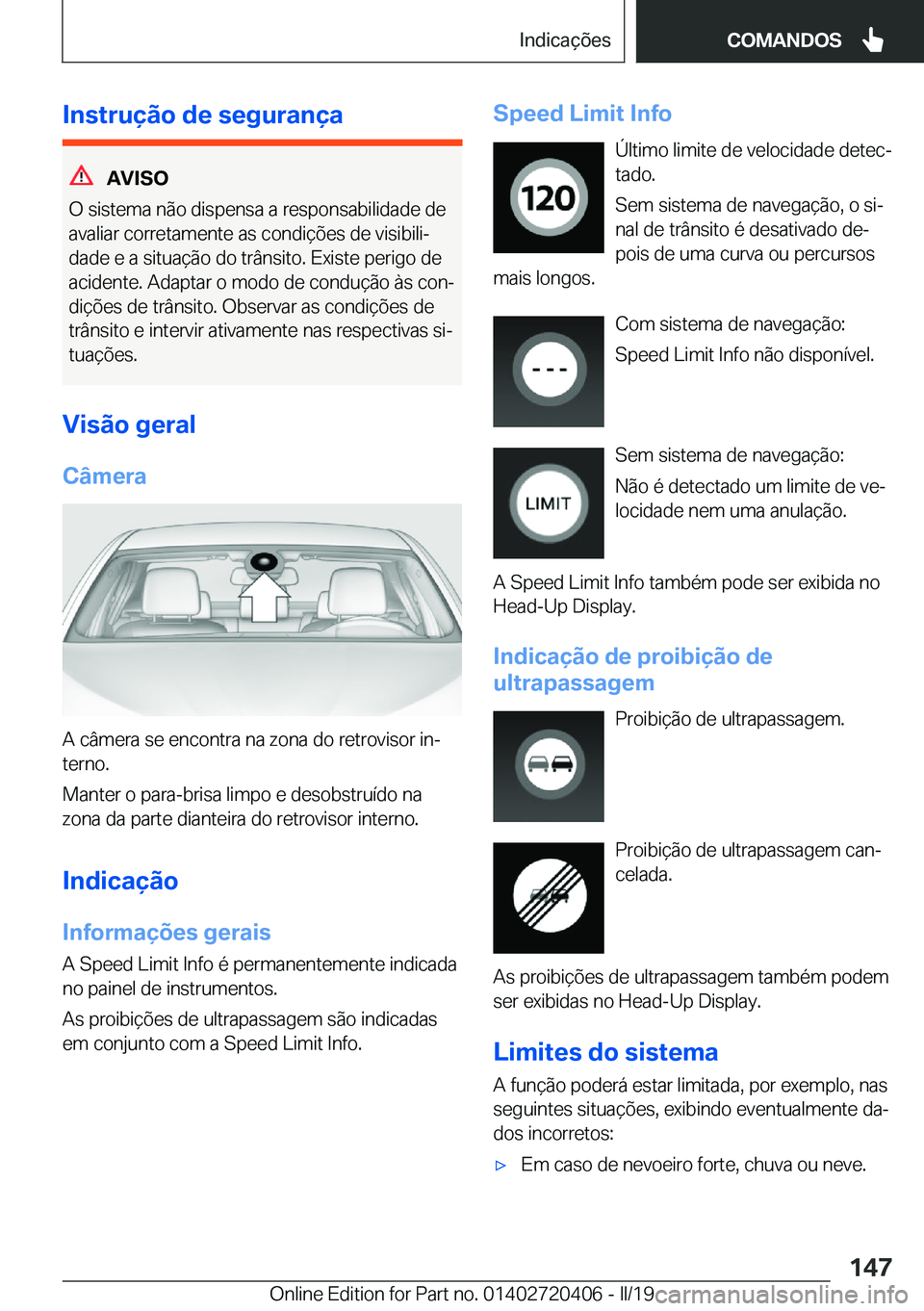 BMW X2 2019  Manual do condutor (in Portuguese) �I�n�s�t�r�u�
