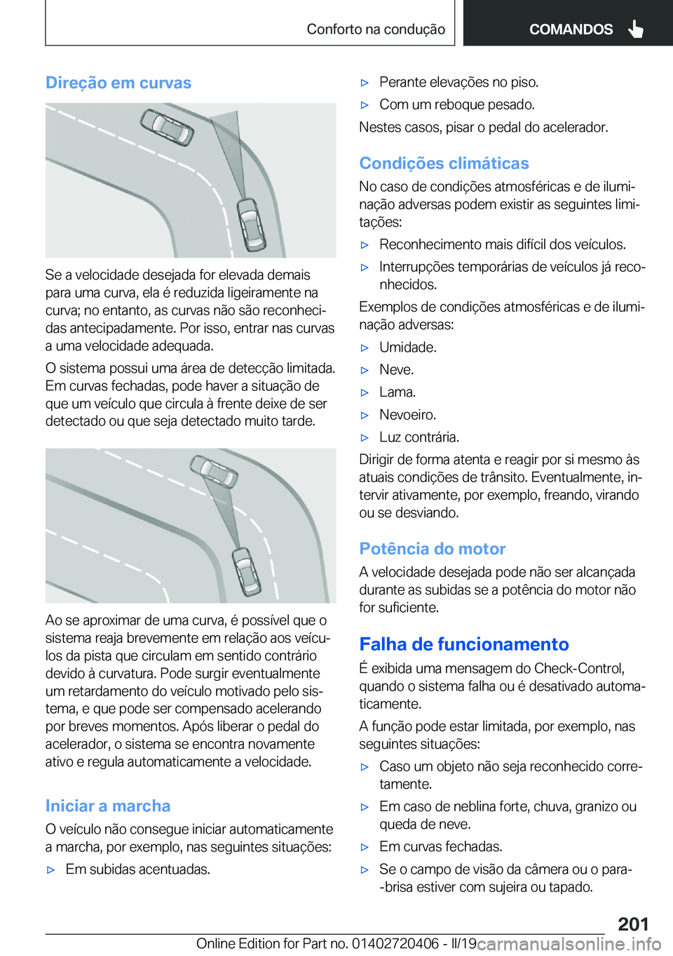 BMW X2 2019  Manual do condutor (in Portuguese) �D�i�r�e�