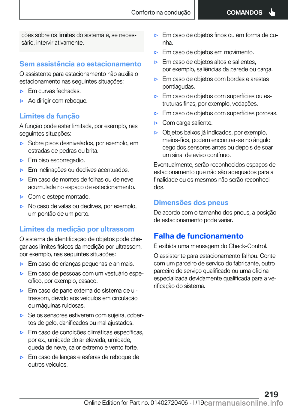 BMW X2 2019  Manual do condutor (in Portuguese) �
