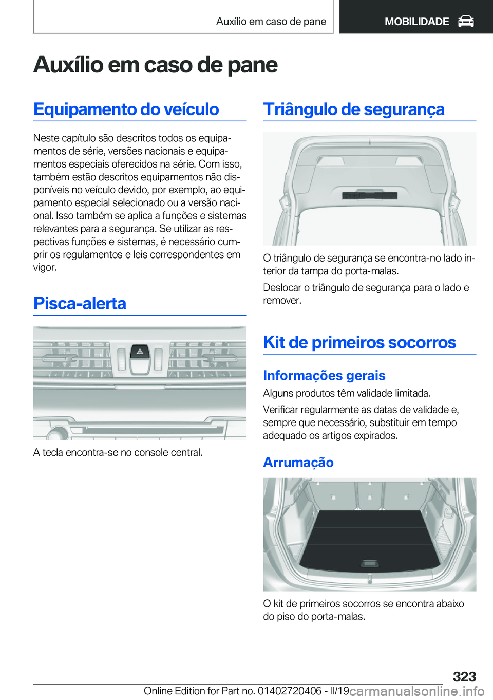 BMW X2 2019  Manual do condutor (in Portuguese) �A�u�x�