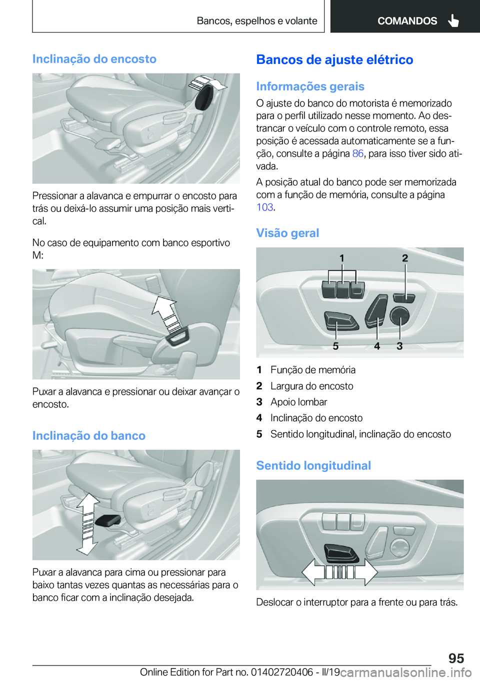 BMW X2 2019  Manual do condutor (in Portuguese) �I�n�c�l�i�n�a�