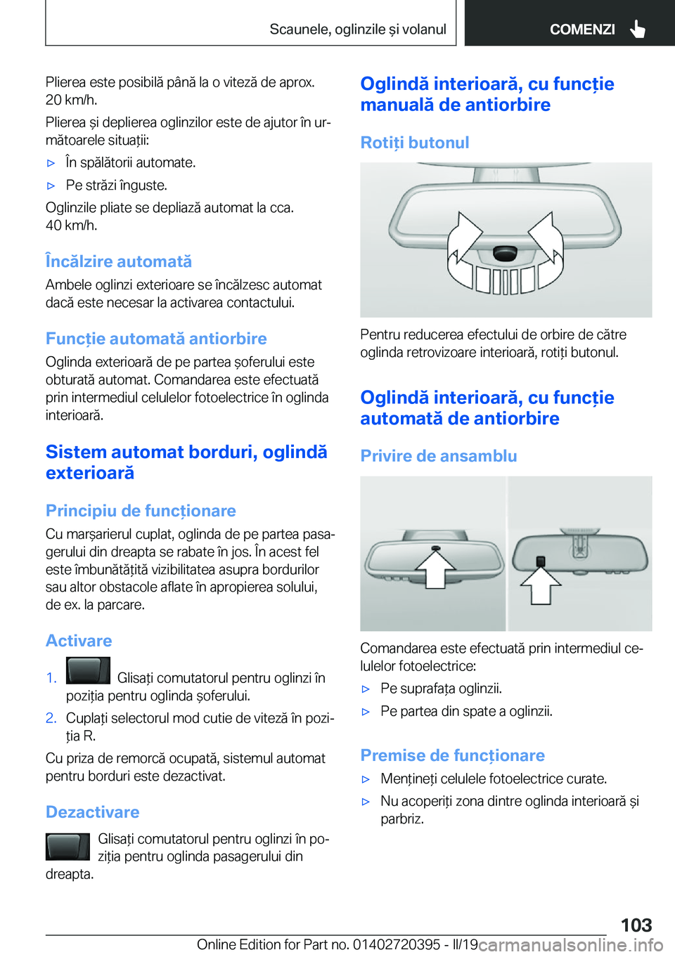 BMW X2 2019  Ghiduri De Utilizare (in Romanian) �P�l�i�e�r�e�a��e�s�t�e��p�o�s�i�b�i�l�