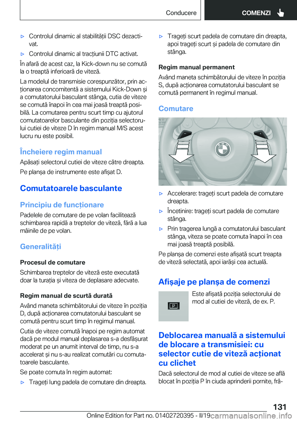 BMW X2 2019  Ghiduri De Utilizare (in Romanian) 'x�C�o�n�t�r�o�l�u�l��d�i�n�a�m�i�c��a�l��s�t�a�b�i�l�i�t�